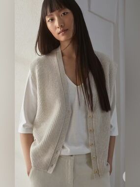 Poetry SLEEVELESS RIBBED CARDIGAN
Pure‎ cashmere
